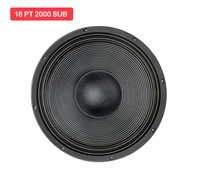 Altavoz Subwoofer Profesional de 18 Pulgadas, 4000W, 50-1600Hz, 8 Ohmios, 94 DB de Sensibilidad, XLR, Bobina de Voz con Diámetro de Cobre