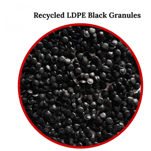 Recycled LDPE Black Granules Injection Molding Grade Film Grade Reinforced Polyethylene Resin <b>Pellets</b> - Product Image 1