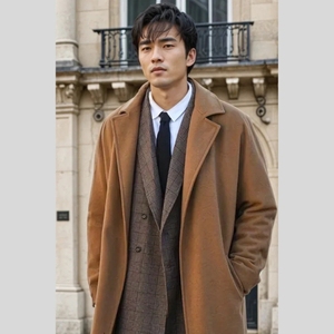 Abrigo Largo de Lana para Hombre, Nuevo Modelo de Invierno, con Forro de Algodón Grueso, Cálido y Elegante, Estilo Gabardina - Product Image 3