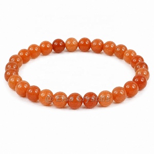 Rhodonite Round Bead Bracelet Natural <b>Pink</b> Gemstone <b>Healing</b> Polished Bracelet Crystal Wholesale India Stretch Crystal Bracelet - Product Image 2