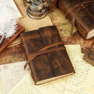 Cuaderno de Cuero Personalizado Craft Hackle, Diario de Cuero Genuino Vintage con Encuadernación Cosida a Mano, 200-400 Páginas - Product Image 5