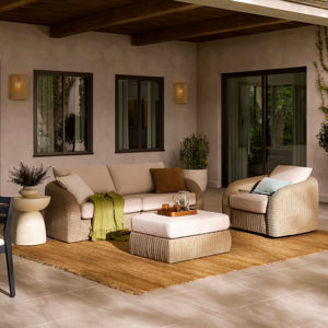Muebles de Jardín Modernos, Duraderos e Impermeables, Conjuntos de Sofás de Mimbre para Patio, Balcón, Sala de Estar, Hotel, Tres Piezas - Product Image 2