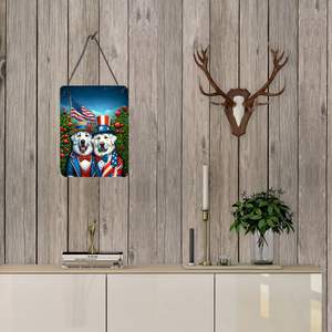 All American Great Pyrenees Wall Door Hanging Prints 12x16 Multicolor Aluminium Metal Sign for Kitchen Bathroom Plaque Home Decor - Product Image 3
