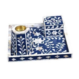Boîte à Bakhoor et brûleur d'encens en nacre faits à la main – Magnifique objet décoratif pour la maison, usage religieux, vente en gros pour l'Aïd - Product Image 1