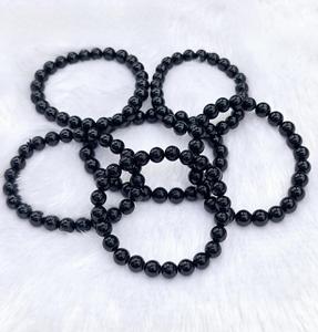 Pulsera de Cristal de Turmalina Negra Más Vendida, 8 mm, para Sanación Espiritual y Energía Reiki, Disponible a Precio Directo de Fábrica - Product Image 2