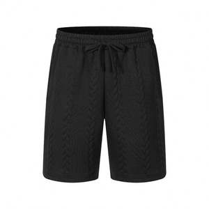 Ensemble décontracté pour homme, 100% coton, uni, short cargo d'été, taille élastique, longueur mi-genou, respirant, séchage rapide, à capuche - Product Image 1