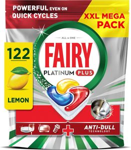 Tablettes lave-vaisselle Fairy Platinum Plus Citron, 122 capsules - Product Image 5