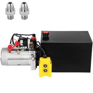 Unité hydraulique à double action 12V DC, pompe hydraulique 3200 PSI pour remorque à benne basculante, moteurs hydrauliques Li - Product Image 1