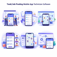 Plataforma de Publicación de Empleos para Técnicos Inteligentes, Aplicación Móvil Profesional, Seguimiento en Tiempo Real, Internet, Multi-idioma, Linux/MAC