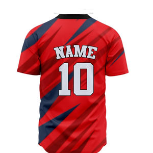 Maillot de baseball respirant pour hommes avec coutures durables et impression personnalisée du logo de l'équipe pour les équipes professionnelles - Product Image 2