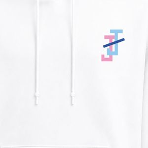เสื้อฮู้ดผู้หญิงสีขาว แขนยาว มีเชือกผูก กระเป๋าจิงโจ้ ผ้าฟลีซ พิมพ์ลายโลโก้ สไตล์ลำลอง แฟชั่นสตรีทแวร์ - Product Image 4