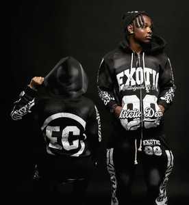 Ensemble de jogging rétro streetwear pour garçons OEM, ensemble de sweat à capuche délavé au soleil pour enfants, ensemble de survêtement à manches longues pour enfants - Product Image 1