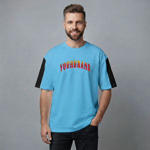 เสื้อยืดผู้ชาย OEM ผ้าฝ้าย 100% ทรงหลวม สวมใส่สบายสำหรับฤดูร้อน แบบสองสี พิมพ์โลโก้ตามสั่ง ระบายอากาศได้ดี รุ่นปี 2026 - Product Image 5