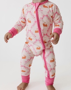 Pyjamas personnalisés en coton 100% pour nouveau-nés, combinaison pour bébé, ensembles de vêtements pour enfants, vêtements pour enfants, vêtements en bambou, produits pour bébés - Product Image 2