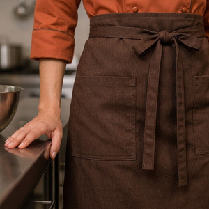 Ensemble d'uniformes de chef professionnels unisexes en polyester et coton respirant anti-boulochage pour la cuisine - Product Image 3