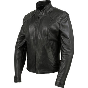 SAMROZ SPORTS Women's Classic Premium Leather Motorcycle MC Style Riding Jacket - Product Image 3