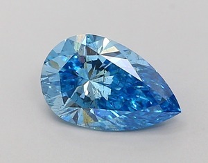 Diamant de laboratoire CVD en forme de poire de 1,18 carat, couleur bleu vif fantaisie, clarté SI1, polissage excellent, pierre précieuse de luxe premium en vrac - Product Image 1