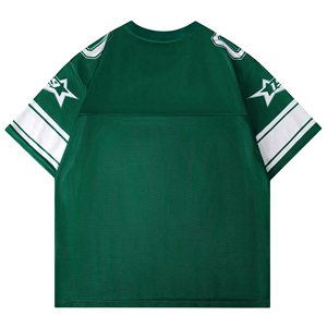 Maillot de football personnalisé à col en V en tissu mesh 100 % polyester imprimé par sublimation, avec nom et numéro d'équipe, pour entraînement sportif - Product Image 3