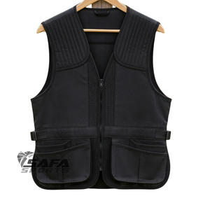 Chaleco de Caza SAFA SPORTS Resistente, Color Naranja Fluorescente, con Bolsa para Caza y Correas de Hombro Ajustables - Product Image 6