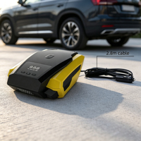 Compresseur d'air portable 12V DC pour pneus, gonfleur numérique 150 PSI avec lumière d'urgence LED pour véhicule