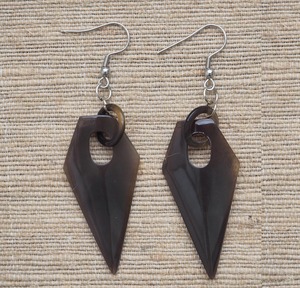 Pendientes de Corazón Hechos a Mano con Cuerno de Búfalo Natural de Primera Calidad, Ecológicos, Artesanía Natural HASAN CRAFT - Product Image 5