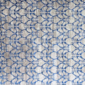 Tapis en laine biologique noué à la main sur mesure, à poils ras, 10'x14', avec motif répété distinctif - Product Image 5