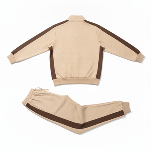 Conjunto Deportivo para Hombre, Estilo Urbano, con Capucha y Cierre Frontal, 100% Algodón, Tejido French Terry, Detalles Laterales con Cinta de Tela, Corte Holgado - Product Image 3