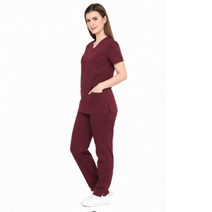 Uniforme Médico Quirúrgico para Mujer al por Mayor, Uniforme de Enfermería de Algodón y Poliéster Tejido, de Secado Rápido, Transpirable y Cómodo para el Cuidado de la Salud - Product Image 3