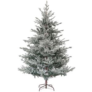 Nordic Pine 6ft <b>Artificial</b> Christmas <b>Tree</b> with 795 Snow Flocked Tips Easy Assembly Foldable Metal Stand Hinged Xmas <b>Tree</b> - Product Image 1