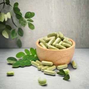 Capsule d'extrait d'herbe de Moringa biologique 100% naturelle, booster d'énergie vitaminique et soutien immunitaire |   OEM/ODM disponible - Product Image 6