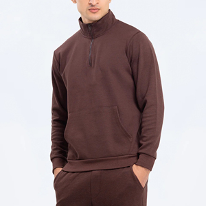 Conjuntos de chándales con cremallera de bajo precio, servicios OEM, diseño personalizado, chándal informal para hombre, 100% algodón - Product Image 2