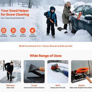 Attrezzi Portatili per la Rimozione della Neve Invernale per Auto, Camion, SUV, Essenziali per Veicoli di Emergenza - Product Image 2