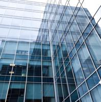 Panneaux de verre à cadre en aluminium pour bâtiments commerciaux, façades en pierre, mur-rideau