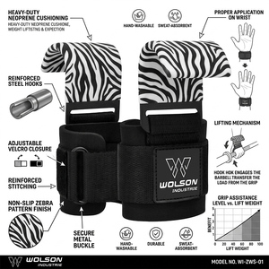 Support de poignet réglable en néoprène avec fermeture auto-agrippante pour l'entraînement en salle de sport, les squats et la musculation - Conception respirante et légère - Product Image 6