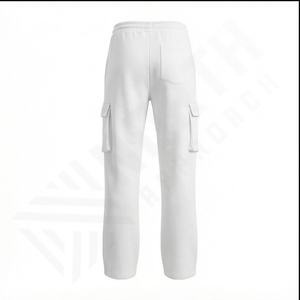 Pantalones de correr de pierna recta con logotipo para mujer, pantalones Cargo deportivos, ropa de calle, pantalones de pierna ancha rectos con cordón para mujer, bolsillos múltiples - Product Image 3