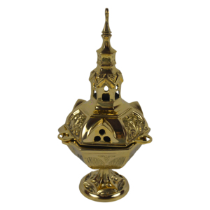 Crystal Design Eco-Friendly Brass Incense Burner & Holder with Indian Sandalwood Fragrance Anti-Odour Indoor Decor - Product Image 6