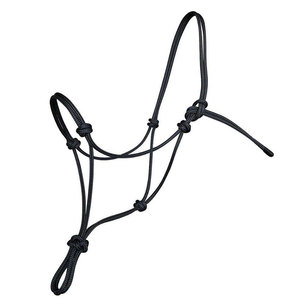 Cabestro de caballo tejido color crema con hebillas metálicas y correas ajustables para equitación - Product Image 4