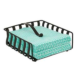 Porte-serviettes carré en métal moderne et créatif de style européen avec bras lesté pour la cuisine, la voiture, la maison et les événements. - Product Image 1