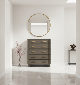 <b>5</b>-drawer Modern Eco-Friendly Chest Mango Bed <b>Frame</b> Bedroom OEM ODM Wood Handcrafted Premium Quality Custom Wholesale Inflatable - Product Image 3