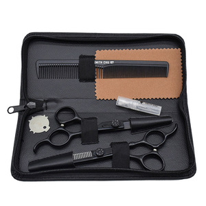 Professional Stainless Steel <b>Blades</b> Hair Scissors Set for Salon <b>Barber</b> Thinning Shears with Sharp <b>Blade</b> Tip and Steel Handles - Product Image 5
