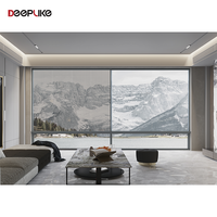 Ventanas corredizas de vidrio con marco de aluminio de fábrica Foshan para hoteles, villas, ventanas corredizas de aluminio horizontales de doble acristalamiento