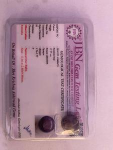 17,77 Ct Rubis Étoilé Naturel, Coupe Ovale Cabochon, Rouge Purpuri, Pierre Précieuse Non Montée pour la Fabrication de Bijoux - Product Image 3