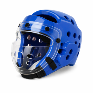 Protector de Cabeza para Entrenamiento de Artes Marciales, Material PU, Color Personalizado, Espuma Inyectada, Transpirable, Casco de Taekwondo para Adultos - Product Image 3