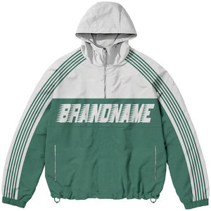 Ensemble de survêtement unisexe personnalisé en nylon coupe-vent violet grande taille pour l'hiver, vêtements de sport, fabricant OEM en gros - Product Image 4