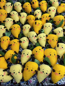 Llavero de ganchillo de lana con muñeco de peluche lindo, accesorios suaves para bolsos, venta al por mayor a granel - Product Image 2
