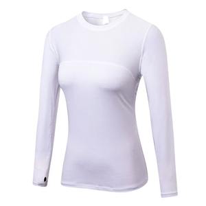Camiseta Deportiva de Punto Ajustada para Mujer, Elástica en 4 Direcciones, de Secado Rápido, con Logotipo Frontal, para Yoga y Gimnasio, Diseño Personalizado OEM, Venta al Por Mayor - Product Image 6