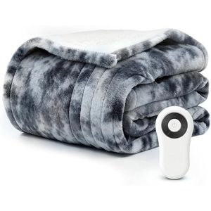 50\"x60\" Fast Heating Electric <b>Blanket</b> Heated <b>Throw</b> <b>Blanket</b> with 5 Heat Levels and 4 Hours Auto-Off Overheat Protection - Product Image 1
