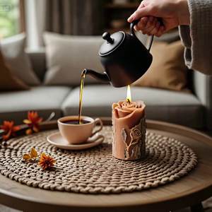 Dumo Rose Flower Pile Candle Molde de silicona para la producción de bricolaje del Día de San Valentín Aromaterapia Joyería Decoración Molde Columna - Product Image 1