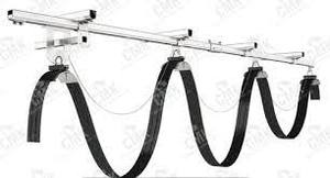 Galvanized Steel <b>C</b> Rail Festoon System 6m Track Kit Cable Trolley with End <b>Clamp</b> for Overhead Cranes - Product Image 5