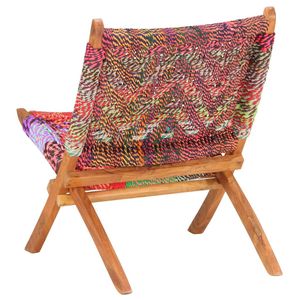 Multicolor Fabric Folding <b>Chair</b> for <b>Bedroom</b> Furniture - Product Image 4